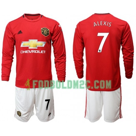 Manchester United Alexis 7 Børn Hjemmebanesæt 2019/20 Langærmet (+ Korte bukser)